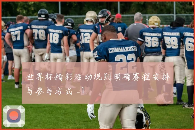 世界杯精彩活动规则明确赛程安排与参与方式 _1
