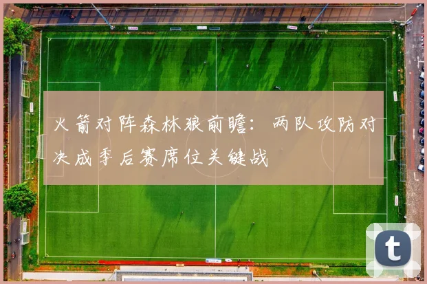 火箭对阵森林狼前瞻：两队攻防对决成季后赛席位关键战